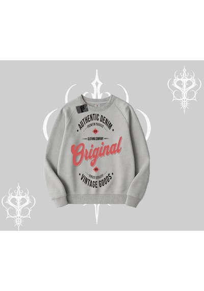 Biskilet Sweatshirt Authentic Denim Original Gri