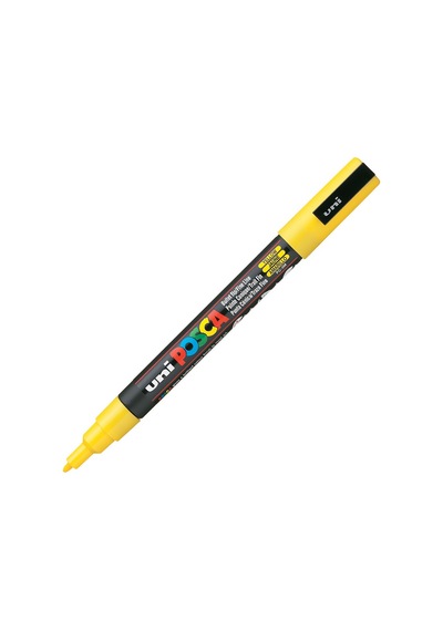 Uni Pc-3M Posca Boyama Markörü 0.9-1.3 Mm Sarı