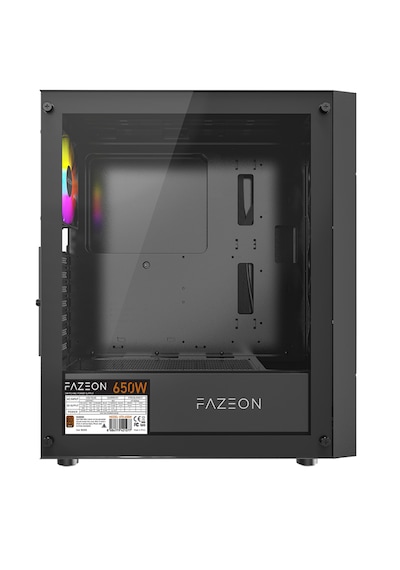 Fazeon F11 650w 80+ Bronze Tempered Glass Mesh 4x Rgb Fanlı Usb 3.0 Siyah Atx Bilgisayar Kasası