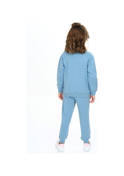 Toontoy Kids Toontoy Kız Çocuk 2'li Takım Nakış Baskılı Bisiklet Yaka Cepli Sweatshirt & Beli Paçası Lastikli Cepli Jogger Eşofman Altı - 2 İplik Mavi Toontoy Kids Toontoy Kız Çocuk 2'li Takım Nakış Baskılı Bisiklet Yaka Cepli Sweatshirt & Beli Paçası Lastikli Cepli Jogger Eşofman Altı - 2 İplik Mavi
