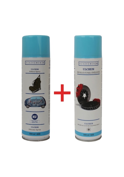 Ulchem Silikon Sprey & Balata Temizleyici Sprey 500 Ml