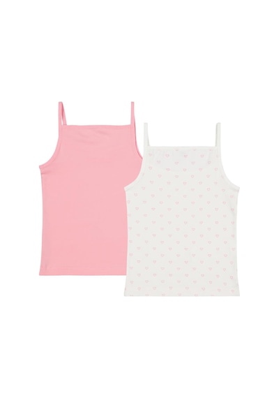 Civil Girls Kalp 2-10 Yaş Kız Çocuk 2'li Atlet - Standart 8-9 Yaş