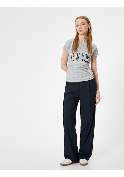 Koton Kolej Tişört Baskılı Kruvaze Yaka Büzgü Detaylı Slim Fit Viskon Karışımlı Gri Melanj 4sal11026ık Gri Melanj Koton Kolej Tişört Baskılı Kruvaze Yaka Büzgü Detaylı Slim Fit Viskon Karışımlı Gri Melanj 4sal11026ık Gri Melanj