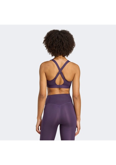 Adidas Tlrdreact Training High Support Kadın Mor Antrenman Bra Jw4874