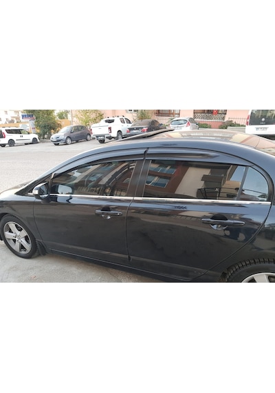 Honda Civic Krom Cam Çıtası 6 Parça 2007-2012 Paslanmaz Çelik N11.16933