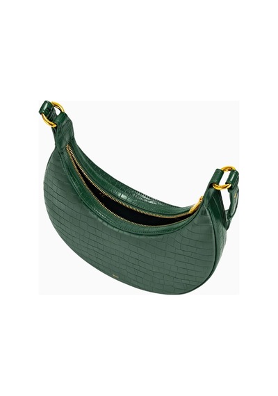 Jw Pei Carly Saddle Bag Vegan Deri Omuz Çantası Koyu Yeşil