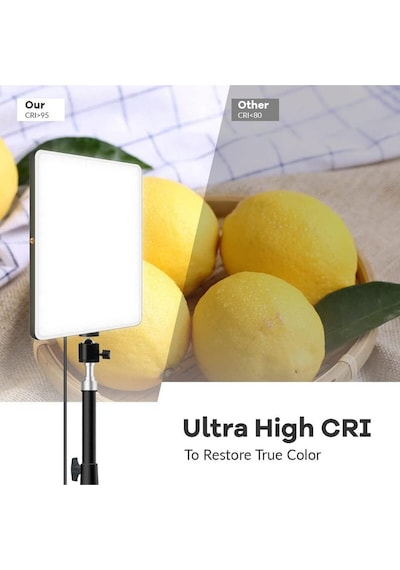 Pl-26 13 Watt 96 Led 23cm Crı95+ Bicolor 3 Renk Fotograf Ve Video Işığı Ve 200cm Işık Ayağı Standı