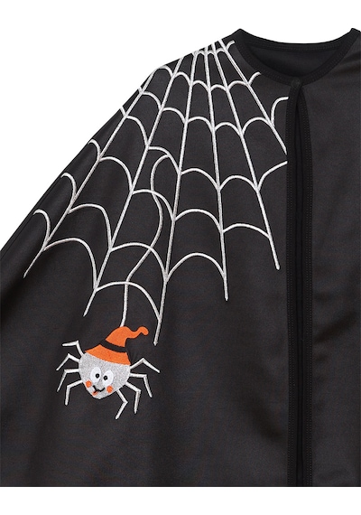 Denokids Halloween Cadılar Bayramı Kostümü Kız Çocuk Siyah Pelerin Renkli