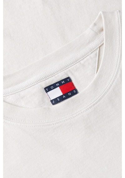 Tommy Hilfiger Tjm Reg Tj Repeat Ss Tee Erkek Beyaz T-shirt - Dm0dm23180