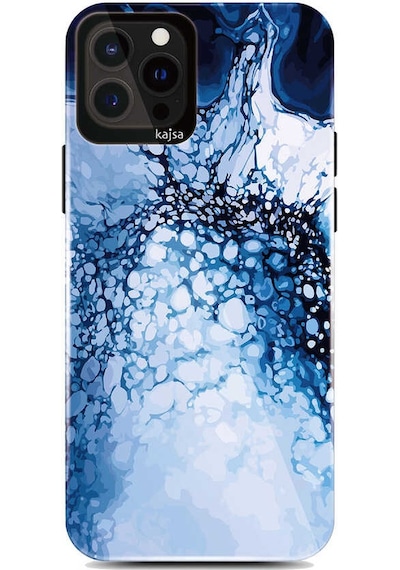 Kajsa Apple Uyumlu iPhone 13 Pro Max Kılıf Ebru Desenli Kajsa Lava Kapak ZORE-219803
