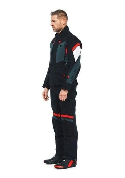 Dainese Daınese Carve Master 3 G.tex Blk Ebony Lava Red Ceket Renkli