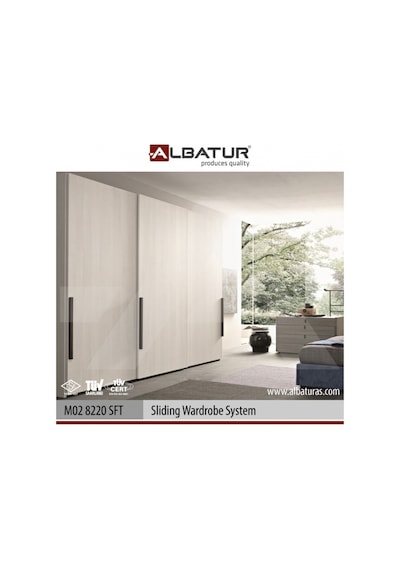 Sürme Gardrop Sistemi M02 8235 Sft  18 - 35 Mm (100 Kg -Alt Üst