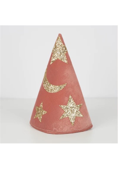 Meri Meri - Pink Velvet Wizard Costume - Pembe Büyücü Kostümü 0 - 99