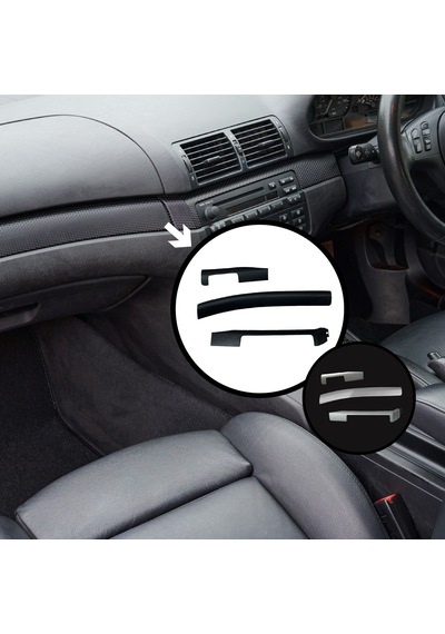 Bmw E46 Uyumlu Karbon Kaplama Trim Seti Gri