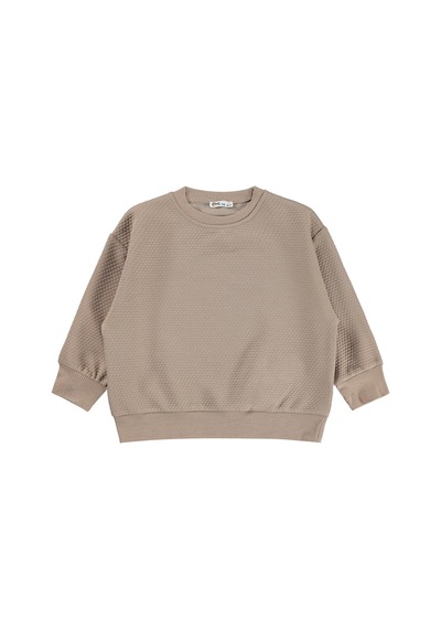 Civil Boys Petek Kumaşlı 6-9 Yaş Sweatshirt - Bej