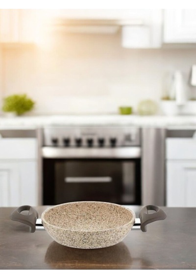 Falez Creamy Granit Tava Sahan 20 Cm siyah