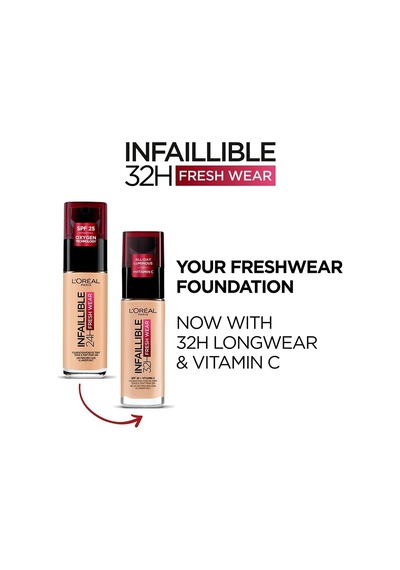 Lexroo Infaillible 32h Fresh Wear C Vitaminli Fondöten - 145 Rose Beige 30 Ml