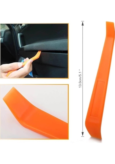 Profesyonel Taşınabilir Plastik Oto Radyo Kapı Pencere Paneli Trim Sökme Aracı - Düz Başlı Levye