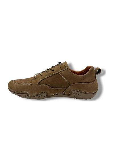 Sayar 362-26 Hakiki Nubuk Deri Comfort Casual Erkek Ayakkabı Vizon