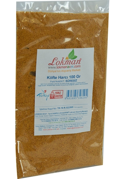 Lokman Avm Köfte Harcı Baharat Karışımı 100 G