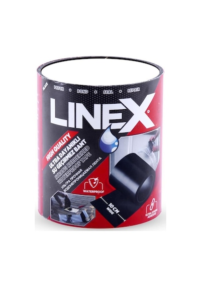 Linex Su Geçirmez Sızdırmaz Boru Tamir Yama Bant 10Cm X 1.5 Metre