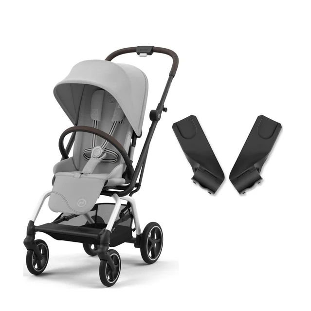 Cybex Eezy S Twist+2 360 Fog Grey + Ana Kucağı Adaptörü