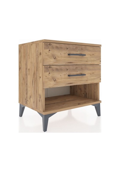 Hyperion Komodin 2 Çekmeceli 60x44x64 Çam-çam Çam