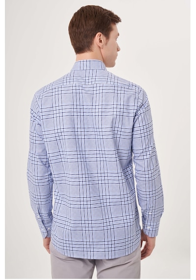 Bisse Erkek Regular Fit Paşa Yaka Spor Gömlek Mavi Gm23y231031 D35 Mavi