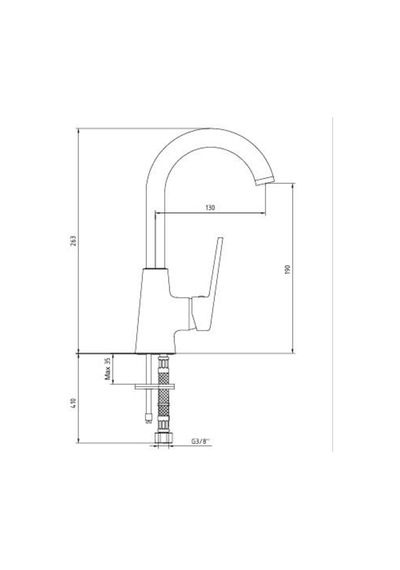 Ar Fine Lavabo Bataryası Kuğu Borulu 102188145 Krom