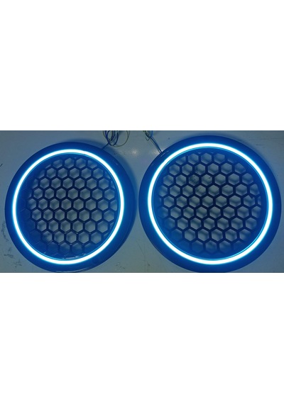 Işıklı Ledli 2'Li Hoparlör Kapağı 20 Cm