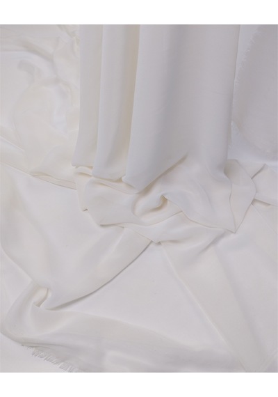 Krem İle Ekru Aarası Renkte Uçuş Uçuş Şifon Kumaş Elbiselik & Pareoluk En: 150cm-12452 Krem,ekru