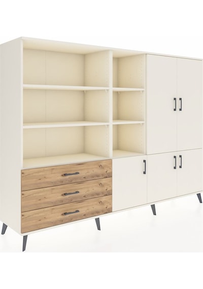 Hyperion Dolap 11 Raflı 3 Çekmeceli 5 Kapaklı 220x44x163 Aytaşı-a Aytaşı-aytaşı/çam Hyperion Dolap 11 Raflı 3 Çekmeceli 5 Kapaklı 220x44x163 Aytaşı-a Aytaşı-aytaşı/çam