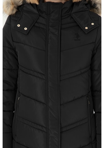 U.s. Polo Assn. Kadın Siyah Kaban 50289558-vr046 Siyah