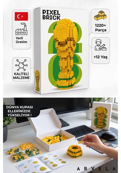Dünya Kupası 3d Blok Seti 1220+ Parça