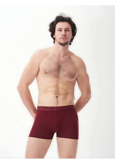 Mercan 3'lü Bordo Modal Boxer