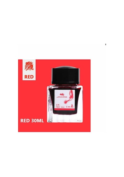 Jinhao Dolma Kalem Mürekkebi 3001 Red-kırmızı 30ml