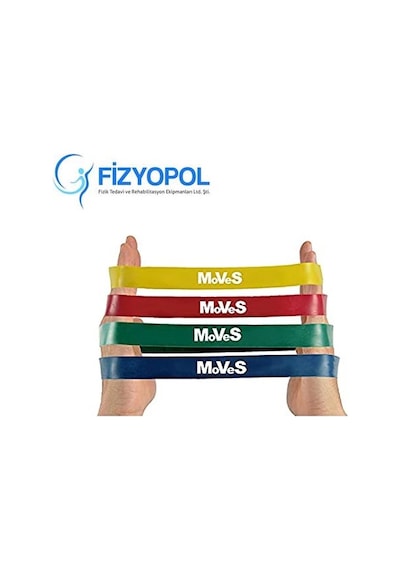 Moves Band Loop Kas Germe Güçlendirme Egzersiz Pilates Bandı Set