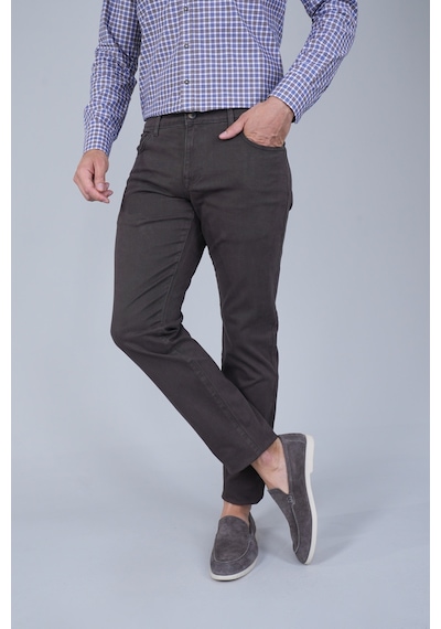Bisse Kahve Gabardin Pamuklu 5 Cepli Spor Pantolon Pns24k24004 D11 Kahverengi