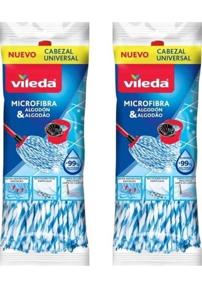 Vileda Süper Mocio Mikrofiber Pamuk Dokulu Paspas 2'li