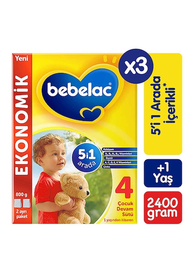 Bebelac 4 Devam Sütü 800 G 3 Adet