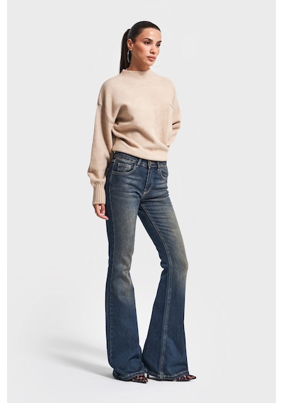 Itsbasic Kadın T.kot Rengi 2w5-8 Mid Rise Flare Fit İç Boy 83cm Esnek Kumaş Denim Jean Itsbasic Kadın T.kot Rengi 2w5-8 Mid Rise Flare Fit İç Boy 83cm Esnek Kumaş Denim Jean