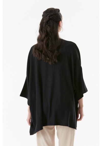 Fullamoda Basic Bürümcük Kumaş Şal Yaka Kimono 24ygb7197202080-siyah 24YGB7197202080-Siyah Fullamoda Basic Bürümcük Kumaş Şal Yaka Kimono 24ygb7197202080-siyah 24YGB7197202080-Siyah