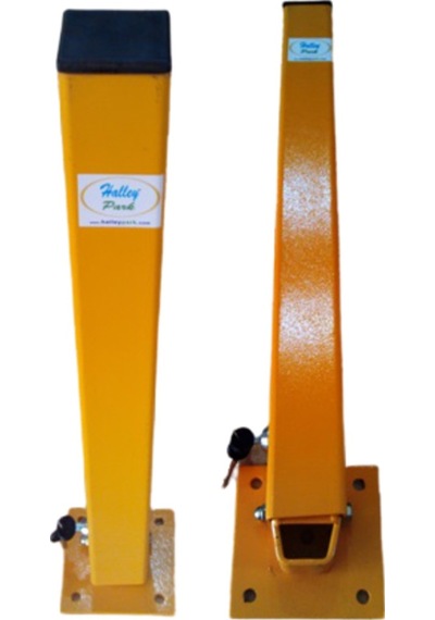 Gömme Kilitli Yatar Park Bariyeri-Direği 6Mm.Çelik Platform