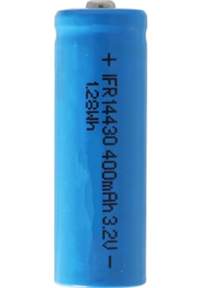 Ifr 14430 - 400 Mah 3.2V lifepo4 Pil Düğme Üstü Korumasız