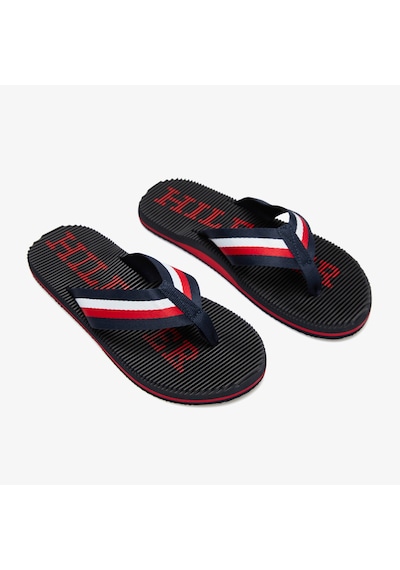 Tommy Hilfiger Logo Massage Erkek Lacivert Terlik Fm0fm05443 Lacivert