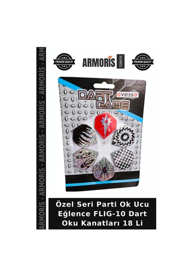 Özel Seri Parti Ok Ucu Eğlence Flıg-10 Dart Oku Kanatları 18 Li