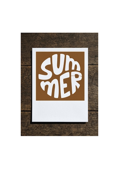 Card: Summer / Coffee Print Kahve Üzeri Desen Yapma Makinesi Coffe Art 3d Baskı