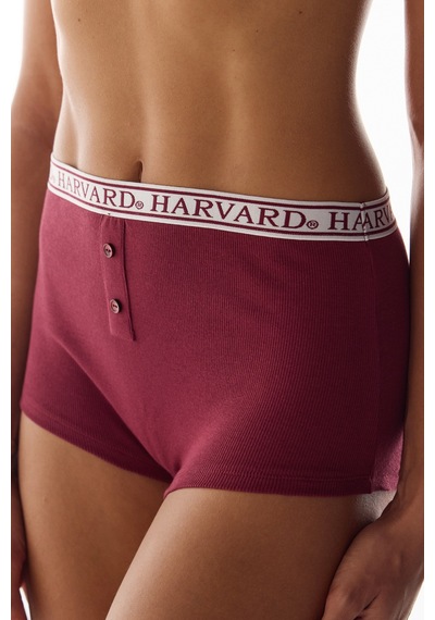 Penti Bordo Harvard Yüksek Bel Boyshort Külot