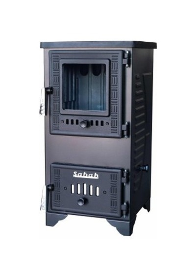 Sabah S102D Mini Şömine Soba Odun Kömür Sobası