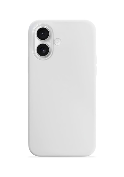 Apple, Uyumlu iPhone 17 Soft Touch Lansman Silikon Kılıf İnci Beyazı